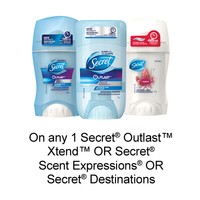 Secret Coupon $0.75 OFF