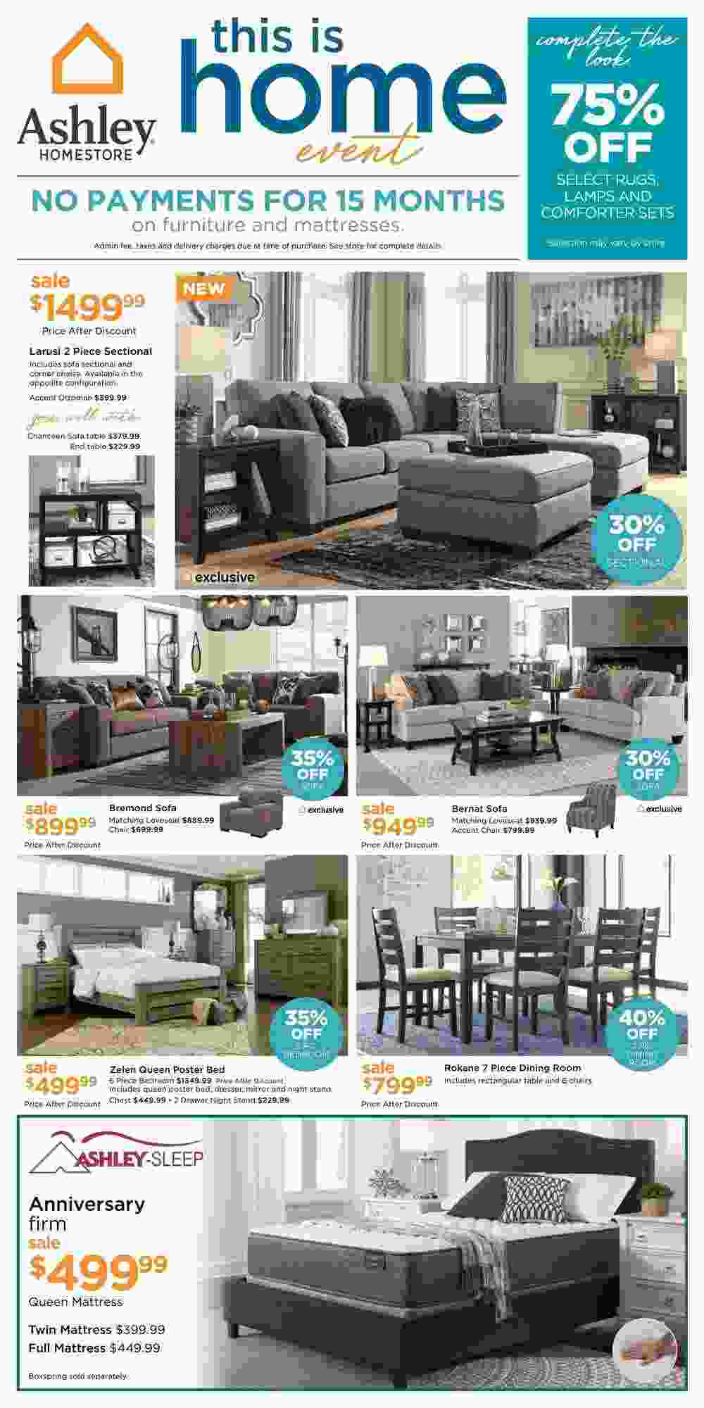 Ashley Furniture Homestore Flyer On August 17 30 2017