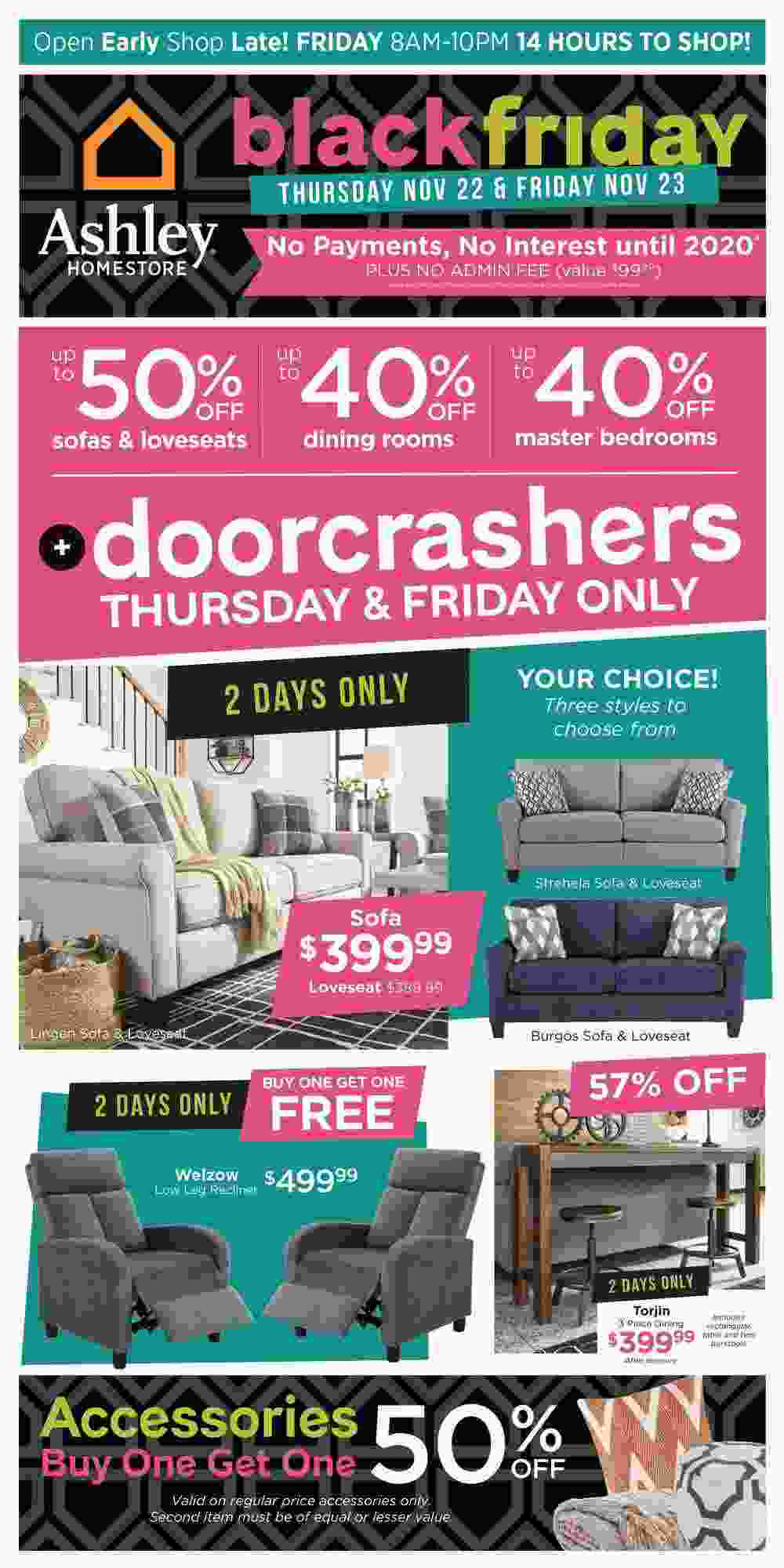 Ashley Furniture Homestore Flyer On Black Friday Sale November