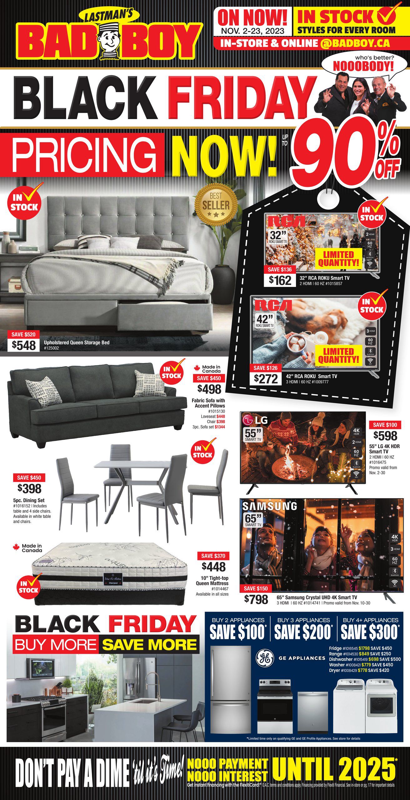 Bad Boy Furniture Flyer Black Friday November 2 23 2023