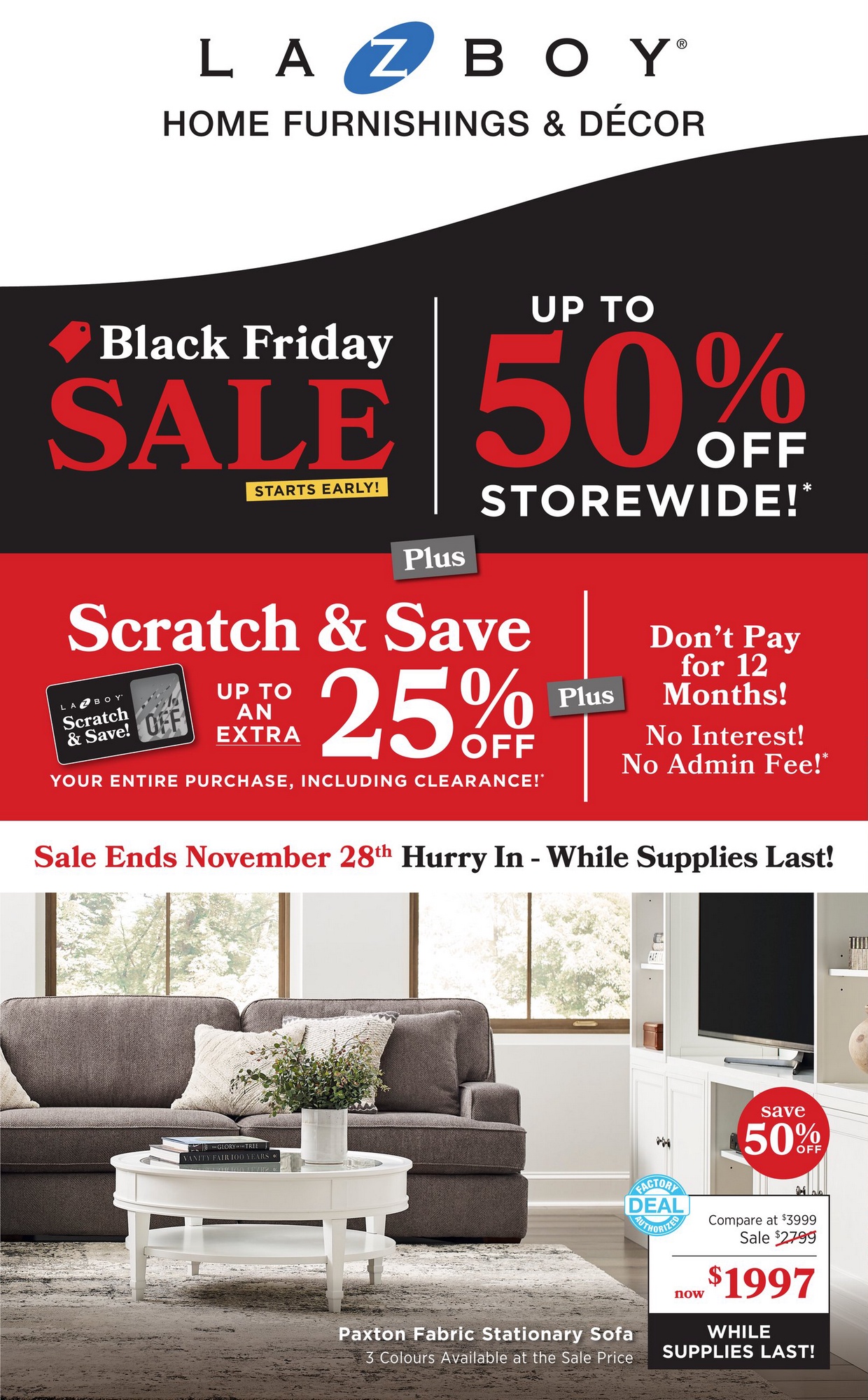 La-Z-Boy Flyer Black Friday November 14 - 28 2024