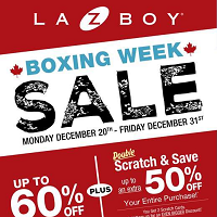La-Z-Boy Boxing Week December 20 - 31 2021