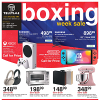 TeleTime Boxing Week Sale December 24 - 30 2021