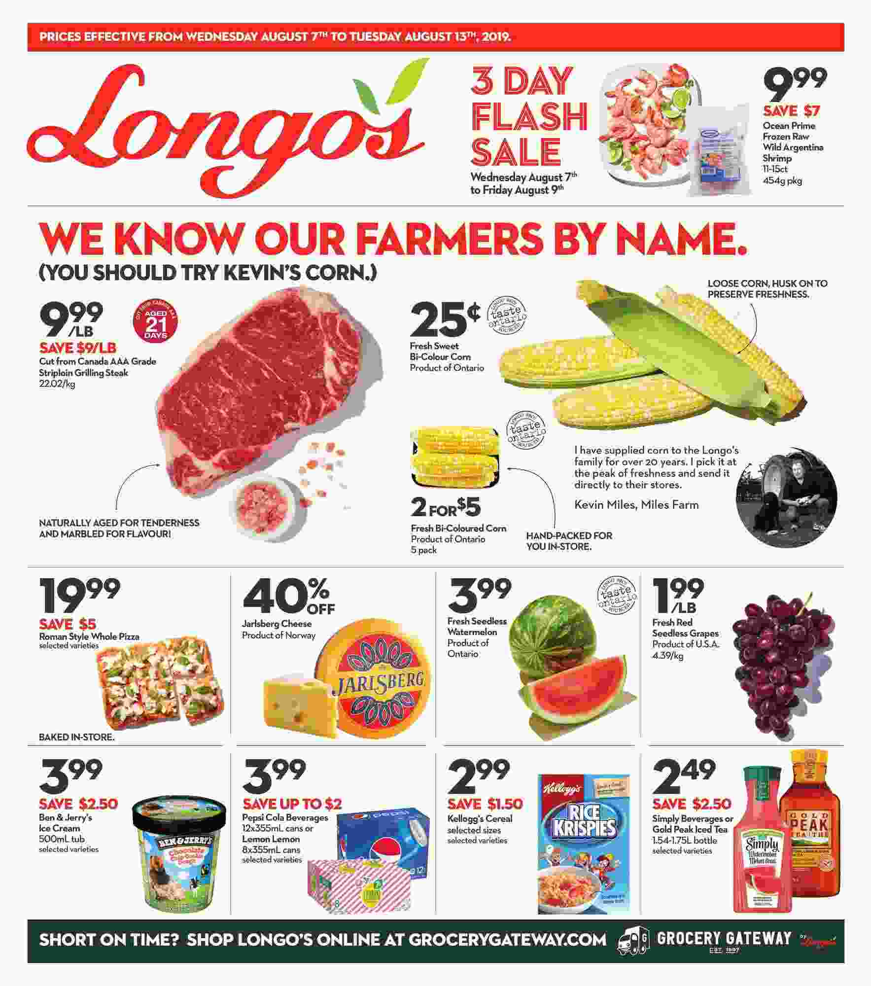 Longos Flyer On August 7 13 2019