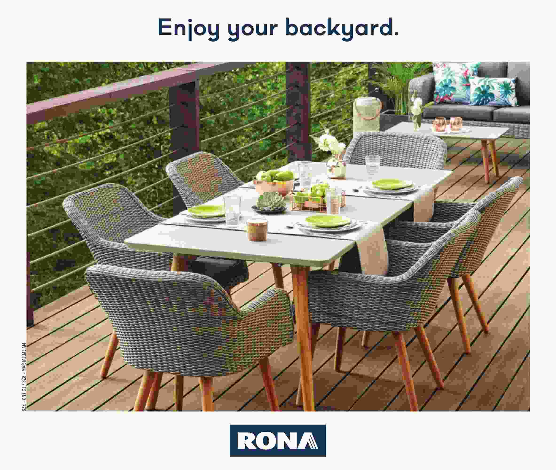 Rona Flyer On Enjoy Your Backyard March 22 April 25 2018
