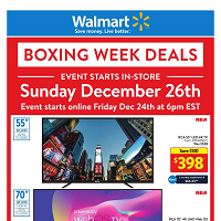 Walmart Boxing Week Deals December 26 - 29 2021