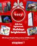 Staples Canada Flyer Gift List November 7 - January 2 2026