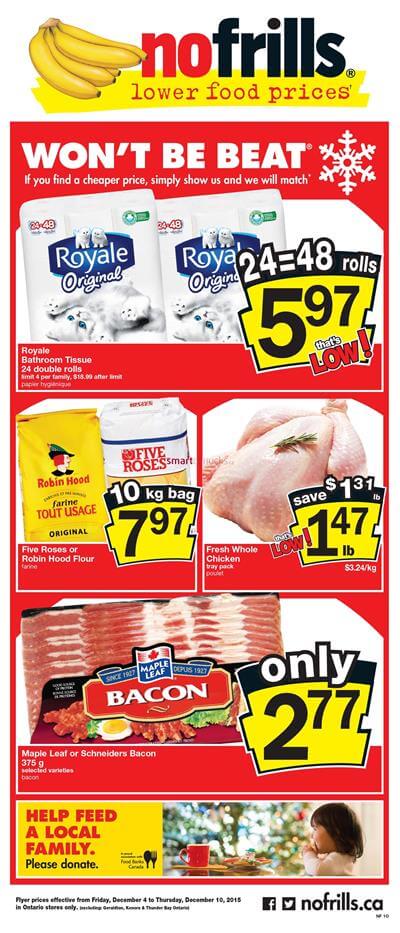 No Frills Christmas Food 2015