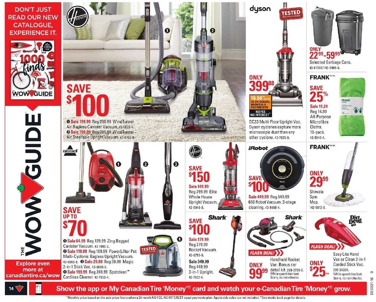 Canadian Tire Flyer Hoover Vacuum May 2016