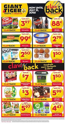 Giant Tiger Flyer 21 July 2016