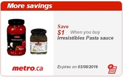 Metro Flyer July 28 - August 3 Save $1 on Pasta Sauce