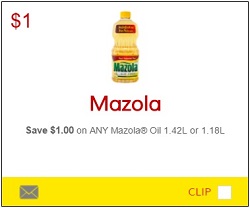 No Frills Coupon Save $1 on Mazola Oil
