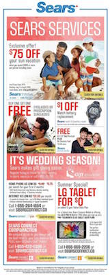 Sears Flyer 18 July 2016