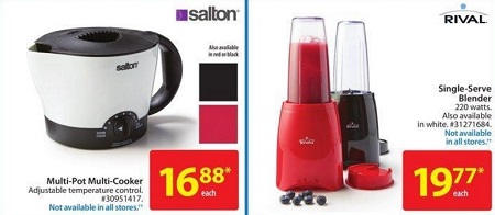 Walmart Flyer Small Kitchen Appliances Blender and Multi-Cooker