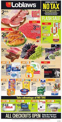 Loblaws Flyer 7 Aug 2016