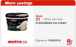 Metro Coupon Save $1 On Ice Cream