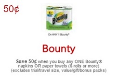 No Frills Coupons August 19 - 25 Save $0.50 on Bounty Paper Towels