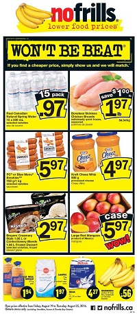 No Frills Flyer August 19 - 25 2016