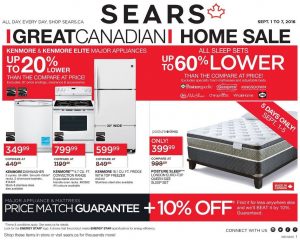 Sears Flyer September 5 2016 Great Major Appliances