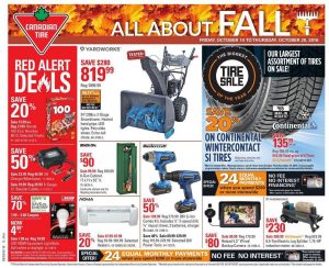 Canadian Tire Flyer October 14 2016