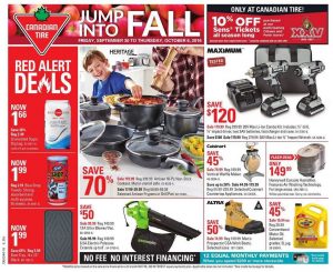 Canadian Tire Flyer October 2 2016
