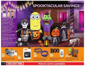 Canadian Tire Flyer October 24 2016 Decors for Halloween