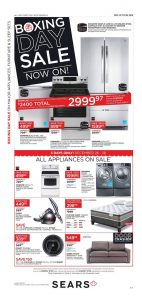 Sears Flyer December 22 2016 Boxing Day Sale