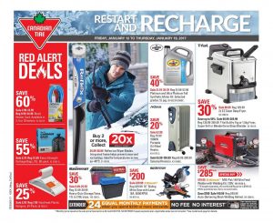 Canadian Tire Flyer January 13 2017