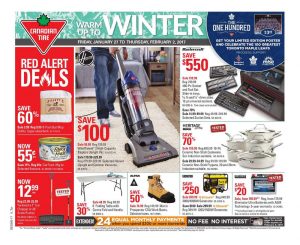 Canadian Tire Flyer January 28 2017