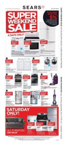Sears Flyer January 14 2017 Super Weekend Sale For Your Home