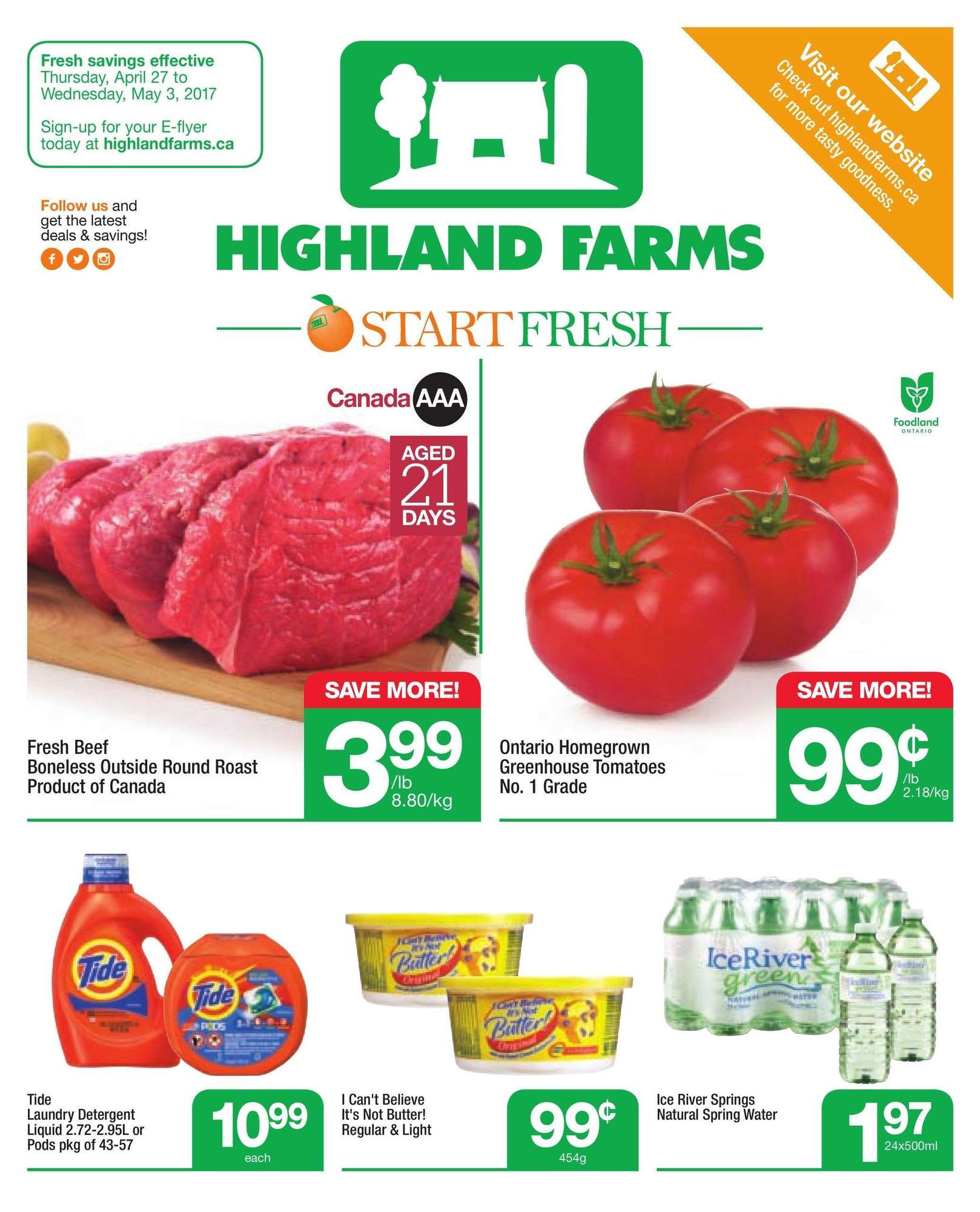 Highland Farms Flyer