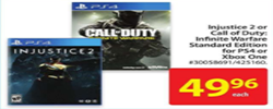 Walmart Electronics Selected console games are on sale!