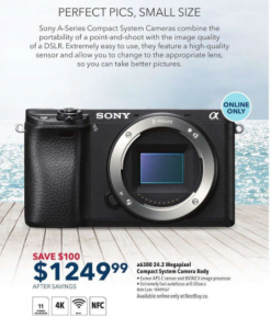 Save $100 on Sony Camera