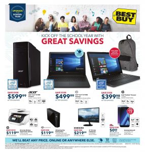 Best Buy Flyer Samsung Laptop Sale Aug 2017