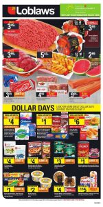 Loblaws Flyer Dollar Days Deals Aug 2017