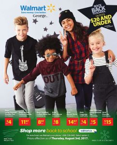 Walmart Flyer Back To School Deals Aug 2017