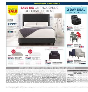 Best Buy Flyer October 11 2017 - Huge Furniture Savings