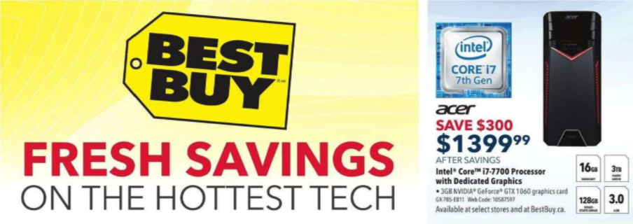 Best Buy Flyer Intel Core i7 Acer PC Review 28 Apr 2018