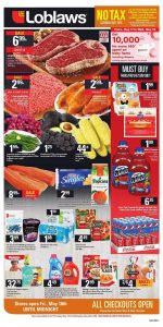 Loblaws Flyer No Tax Deals 23 May 2018