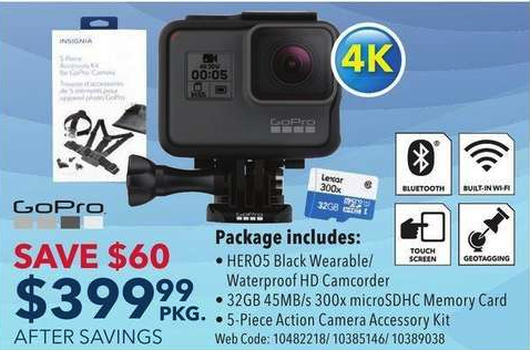 Best Buy Flyer GoPro Hero 5 Deal 23 Jul 2018