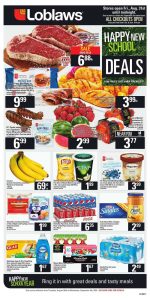 Loblaws Flyer Back to School Sales 30 Aug 2018