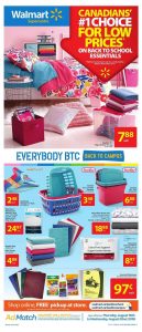 Walmart Flyer School Deals 18 Aug 2018