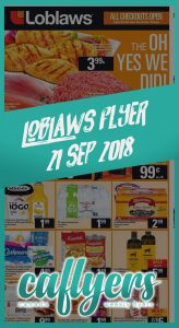 Loblaws Flyer Special Sale 21 Sep 2018