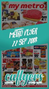 Metro Flyer Special Deals 22 Sep 2018