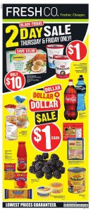 FreshCo Flyer Black Friday Sale 22 Nov 2018