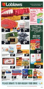 Loblaws Flyer Christmas Deals 16 Dec 2018