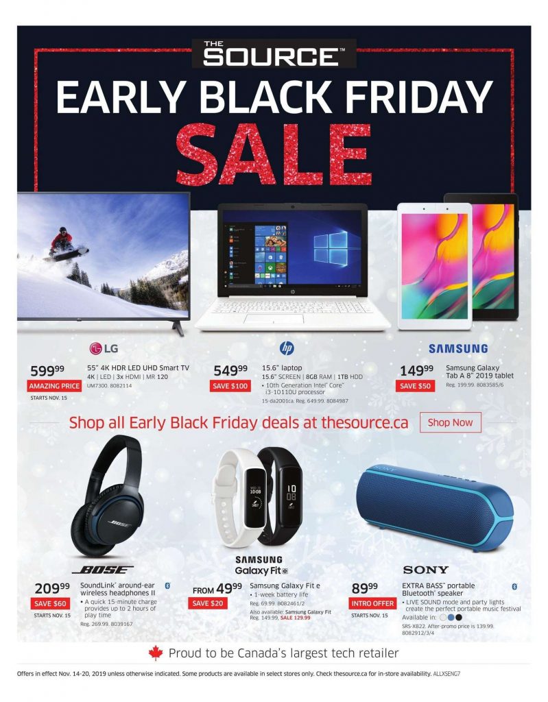 The Source Flyer Black Friday Sale