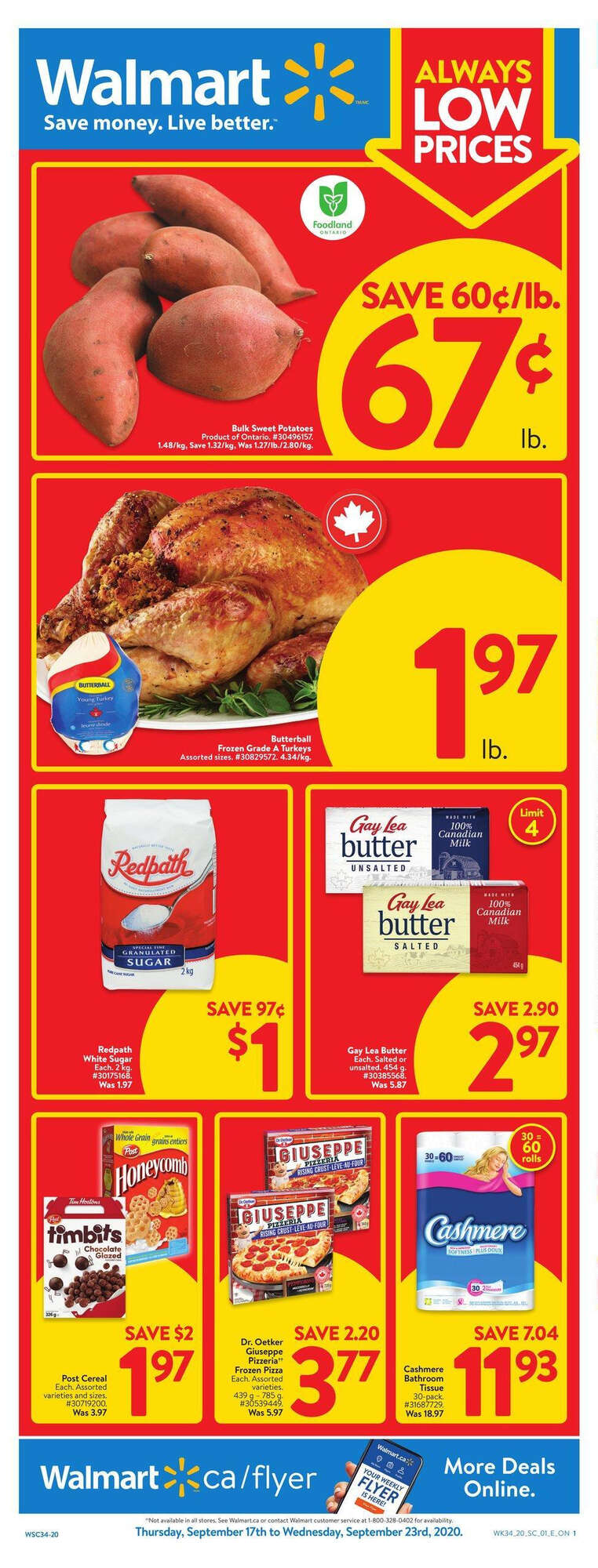 Walmart Flyer Special Deals 19 Sept 2020