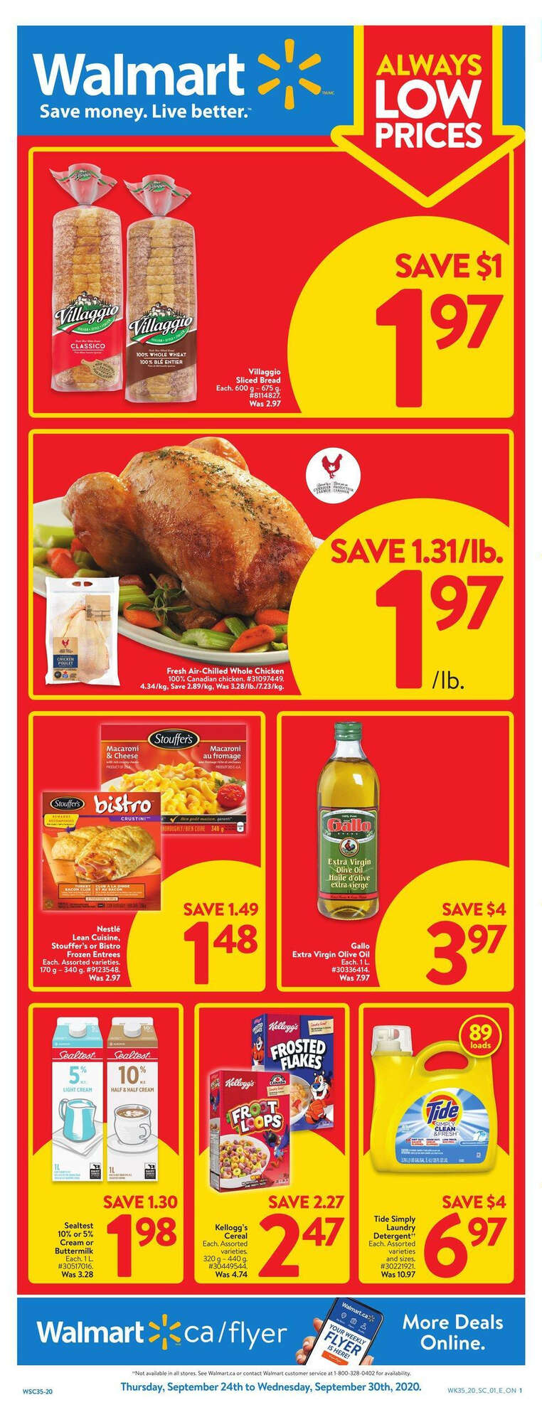 Walmart Flyer Special Deals 30 Sept 2020