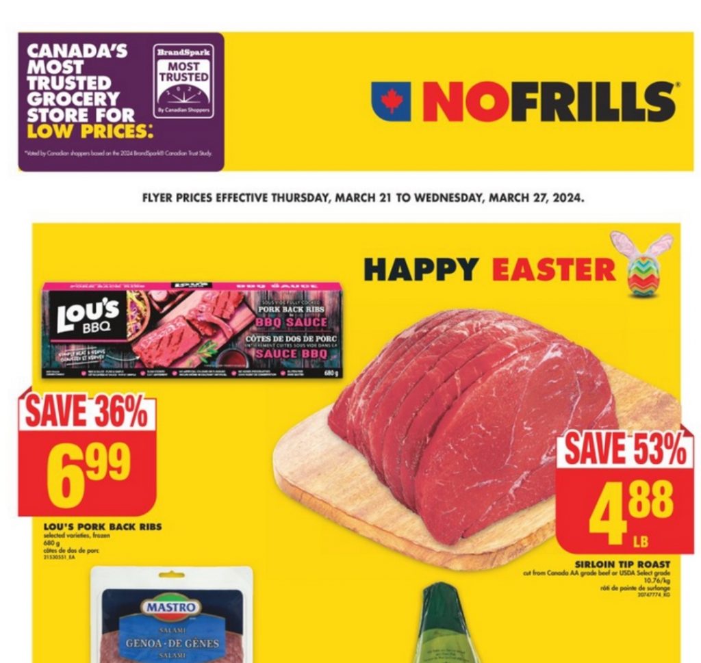 No Frills Flyer Coupon Sale Weekly Deals March 2024
